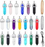 20 Pieces Crystal Necklaces, Includ