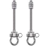 BeneLabel Set of 2 Permanent Antirust Stainless Steel 304 Heavy Duty Swing Hangers, 800KG Capacity, Wood Beam & I-Beam Hanger, Yoga Hammock Chair Sandbag, Hardware Swing Sets, 180° Swing, 23.5cm