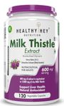 HealthyHey Nutrition Milk Thistle (Silymarin Marianum) - 600mg Extract - Support Liver Health - 120 Veg. Capsules