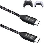 EliteGamer 3 Metre (10 FT) USB C - PS5 / Xbox/Mobile Phone Charging Cable Durable Nylon Braided Fast Charging Cord