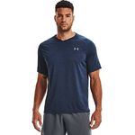 Under Armour Men's Tech 2.0 V-Neck Short Sleeve T-Shirt, Academy (408)/Steel, 4X-Large