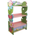 Fantasy Fields Magic Garden Multi-Tiered Wooden Children's Bookshelf and Storage Drawers, Multicolour