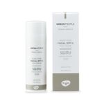 Green People Scent Free Facial SPF15 Sun Cream 50ml | Natural & Organic Sensitive SPF Moisturiser for Combination, Spot-Prone or Sensitive Skin | Paraben Free & Unscented | Cruelty Free & Vegan