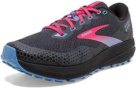 Brooks Women's Divide 3 Walking Shoe, Ebony Black Diva Pink, 8.5 UK