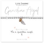 Life Charms Guardian Angel Bracelet, one size, Silver