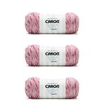 Caron Simply Soft Lipstick Speckle Yarn - 3 Pack of 141g/5oz - Acrylic - 4 Medium (Worsted) - 235 Yards - Knitting/Crochet