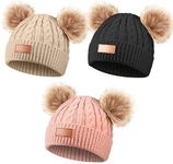 Kids Winter Pompom Hat Knitted Ski 