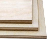 AmericanElm Birch Plywood – Package of 6 (12x24INx12mm) Perfect for Arts and Crafts, School Projects and DIY Projects, Drawing, Painting, Wood Engraving, Wood Burning and Laser Projects