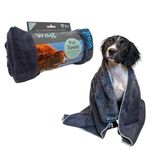 Henry Wag Pet Cleaning Towel - Soft & Highly Absorbent Microfibre, Muddy Pet Accessories, Quick Drying - Designed for Dogs - Small (100 x 70cm)