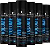 Schwarzkopf Professional Styling Volume Lift Hairspray, 48HR Extra Strong Hold, Multipack 6 x 400 ml