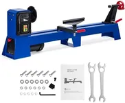 Wood Lathe, 14" x 40" Benchtop Wood Lathe Machine 0.5 HP Infinitely Variable Speed 1040-2980 RPM, Wood Turning Lathe Machine with Wrench & 2 Chisels for Woodworking, Woodturning