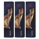 Wella Koleston Perfect Me+ KP Pure Naturals 8/0 Light Blonde hair colour, pack of 3.