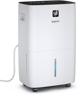 Yaufey 150 Pints Dehumidifier for Home, Basement and Large Room up to 7000 Sq. Ft., with Drain Hose, Timer, Intelligent Humidity Control and Large Water Tank