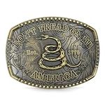 Belt Buckles Men Western Cowboy - Don't Treat On Me Belt Buckle Western Belt Buckles for Men Snake Belt Buckle Women Mens Belt Buckle Country Belt Buckle, Cowboy Belt Buckles for Men Large belt