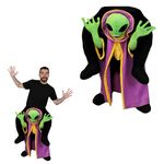 Pick Me Up Alien Fancy Dress Plush Ufo Costume Perfect for Halloween or Any Fancy Dress Party Adults One Size Fits Most