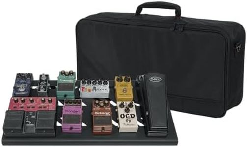 Gator Cases Aluminum Pedal Board with Carry Bag, Large 23.75" x 10.66", Stealth Black (GPB-BAK-1)