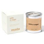 Mala Scented Candles - Milk & Sugar Foodie/Gourmand Candles - Cinnamon and Vanilla Scented Candle - Vegan Soy Candles - Hand Poured Aromatherapy Candle with 45 Hour Burn - 6.8 oz