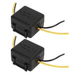 2Pcs Car Audio Power Filter,12V Interference Proof Noises Reduction Stereo Power Supply Filter for Equalizers Amplifiers Car Audio System