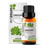 SenseLAB Oregano Essential Oil - 100% Pure Extract Oregano Oils - Therapeutic Grade Essential Oils - Wild Oregano Oil - Oil of Oregano Liquid - Skin Care Oil - Aceite de Oregano (10 ml)