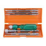 TAPARIA Screw Driver Set with Bulb - 840 (Neon, Silver and Green)