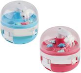 Toyvian Household Claw Machine Toy for Kids 2.55X2.55X2.36In Interactive Dinosaur Catching Machine Mini Desktop Plaything for Creative Hand-Eye Coordination and Party Fun