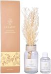 Lavault Reed Diffuser - Long-Lasting Scent Diffusers for Home or Office - Fragrance for Relaxing Atmosphere - Dried Plants and Essential Oils - Reed Diffuser for Bathroom - White Peach Scent - 3.38oz