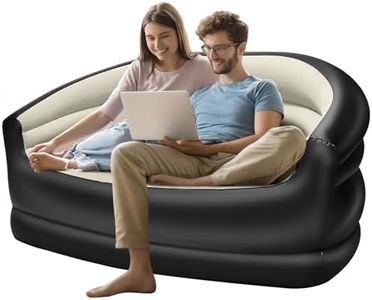 TWUBLK Double Inflatable Couch for Camping and Home - Camping Portable Air Lounger Air Sofa Mattress for Adults (No Pump Included