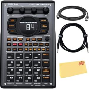 Roland SP-404MKII Creative Sampler and Effector Bundle with MIDI Cable, Instrument Cable, and Austin Bazaar Polishing Cloth