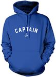 Captain - Unisex Hoodie - Sailing Boat Owner Sailor Yacht XXL blue