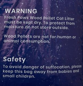 Fresh Paws Wood Pellet Cat Litter, 30L – Natural Odor Control