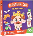 DJYILUF Magnetic Dress-Up Dolls - Create 8 Unique Characters with 55 Magnetic Pieces, Pretend Play Toys for Kids Ages 3 4 5 6, Educational Travel Activity for Boys & Girls