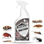 Insect Killer Spray 1L - Spider Killer, Insect Killer, Fly Spray Killer for Indoor Use, Bug Spray, Fast-Acting, Long-Lasting Protection, Suitable for All Insects, Effective Cockroach & Maggot Killer