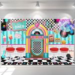 Avezano 50s Retro Diner Party Backd
