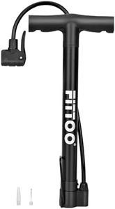 FITTOO Bike Air Pump,High Pressure Bicycle Hand Pump,Universal Compatible with Presta,Schrader,Dunlop Valve,Inflating for Road Bikes,Mountain Bikes,Hybrid Bikes,Children Bikes,Balls,Balloons (Black3)