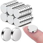 Magnets for Crafts 10 mm x 1 mm Fridge Magnet Strong Cylinder Mini Neodymium Magnets for Refrigerator Whiteboard in Home Office 60 Pcs