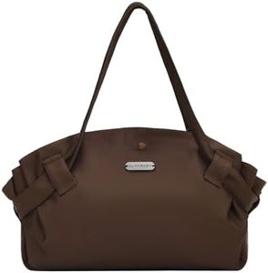 ALVABABY Large Waterproof Blanket Bag,Brown Shoulder Bags for Women, Cute Hobo Tote Handbag,Cloth Diaper Wet Bags,Multi-functional Organizer Bags, Travel Beach Yoga Gym Bag