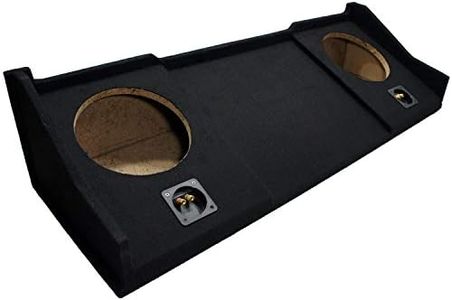 American Sound Connection ASC Compatible with 1998-01 Dodge Ram Extended/Quad/Club Cab Truck Dual 10" Subwoofer Sub Box Speaker Enclosure