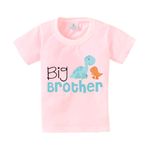 baby wish Raksha Bandhan T-Shirt for Boy’s and Girl’s T-Shirt Raksha Bandhan Brother Sister Combo T-Shirts Short Sleeve Top Pink Big Brother & Little Sisters