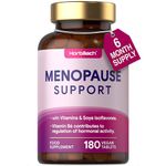 Menopause Supplements for Women | Perimenopause & Menopause Support Complex | 180 Vegan Tablets - 6 Month Supply | with SOYA Isoflavones & Vitamin B6 | by Horbaach