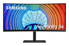 SAMSUNG 34 inch ViewFinity S6 WQHD VA High Resolution Monitor Curved 100Hz 5ms HDR10 Freesync HDMI, USB-C - (LS34A650UBNXGO) [Canada Version]