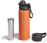 Vesmoon Tea Infuser Bottle 24 Oz - Insulated Water Bottle for Loose Leaf Tea | Fruit Infuser Water Bottle | Tea Infuser Water Bottle with Straw Lid & Chug Lid | Leak Proof Water Bottle | Nomad Series