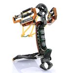 Slingshot, Fishing Slingshot Hunting Wrist Sling Rocket Professional Powerful Catapult Hunting Slingshot Launching Bands, High Velocity Catapult