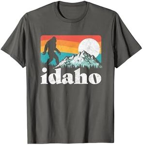 Idaho Bigfoot & Retro Mountains T-Shirt T-Shirt