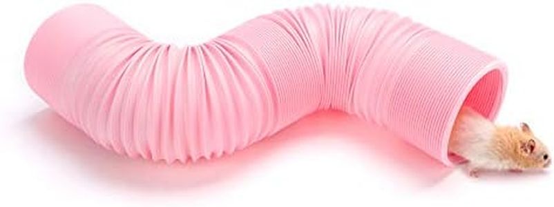 Niteangel Small Pet Fun Tunnel, 39 x 4 inches - Fit Adult Ferrets and Rats (Pink)