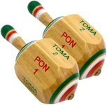 Casa De Queta Toma Todo Mexican Game 3 Inch (2-Pack) - Pirinola Mexicana Spinning Top Game - Premium Mexican Toys, Artesania Mexicana De Primera Calidad