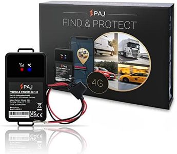PAJ GPS Vehicle Finder 4G 1.0 - Direct Connection to The Vehicle Battery (9-75V) - Real Time GPS Tracking for Cars, Motorcycles, Trucks & More - GPS Tracker for Vehicles or for Fleet Management