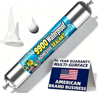 Tylove 9900 Silicone Waterproof Sealant for Roof, Wall, Fish Tank, RV & Metal Repair | Heat, Tear, Stretch & UV Resistant, Non-Toxic (Matte White)