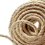 Naler Hemp Rope 82FT 6mm, 100% Natural Jute Rope 4-ply Thick Twine String Cord Rope for Cat Tree, Boating, Animal Scratch Pole, DIY & Arts Crafts, Gift Packing, Gardening and Floristry