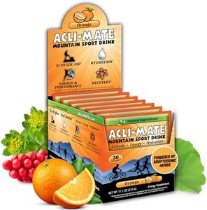 Acli-Mate Mountain Sport Drink Mix - Energy Powder Supplement - High Altitude Acclimatization Hydration - Recovery Drink for Running, Cycling, Hiking, Workout, Skiing, Travel & More (30 CT, Orange)