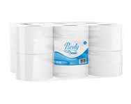 Blake & White Purely Smile Toilet Roll 2ply Mini Jumbo |150m | 76mm Core | Pack of 12